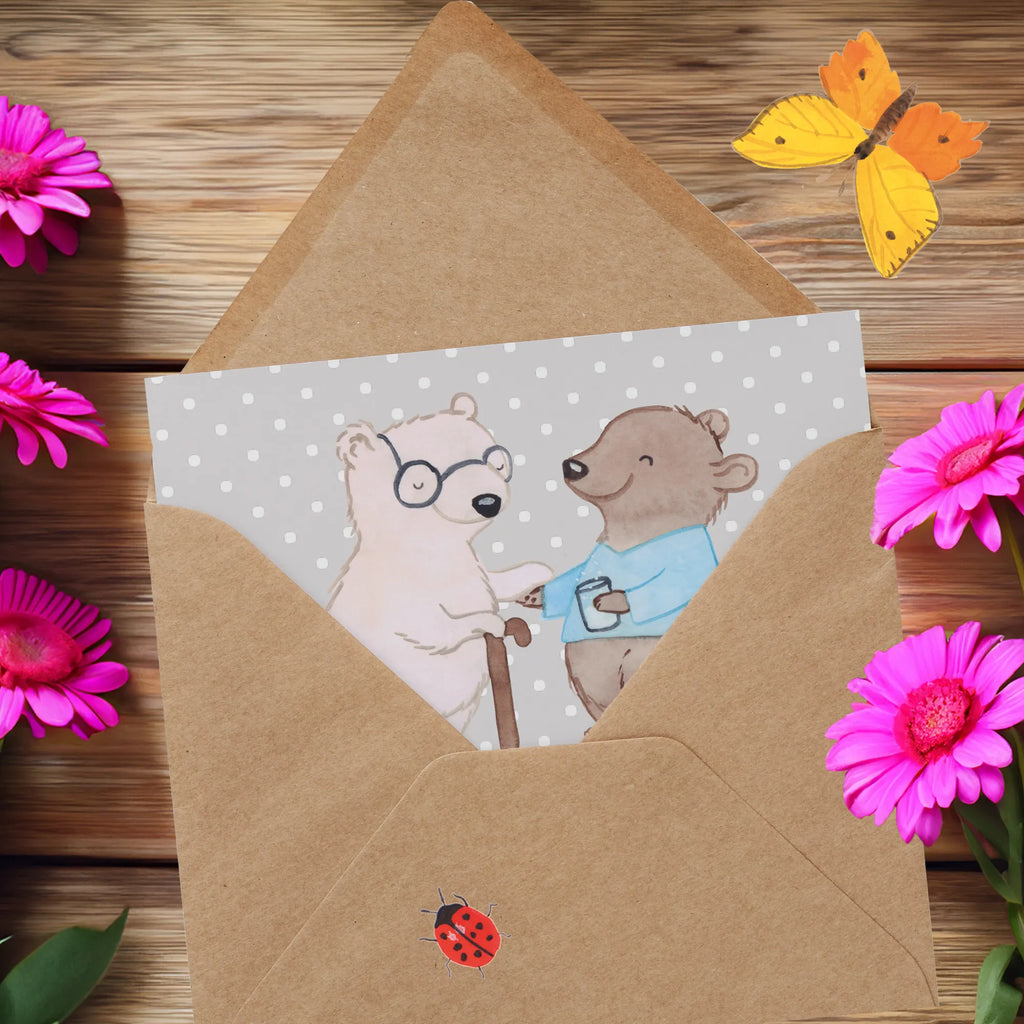 Deluxe Card Elderly Caregiver heart Klappkarte, Hochwertige Klappkarte, Einladungskarte, Geburtstagskarte, Grußkarte, Hochzeitskarte, Hochwertige Grußkarte, Karte, Glückwunschkarte, Beruf, Ausbildung, Jubiläum, Abschied, Rente, Kollege, Kollegin, Geschenk, Schenken, Arbeitskollege, Mitarbeiter, Firma, Danke, Dankeschön, Altenpfleger, Altenheim Eröffnung, Pfleger