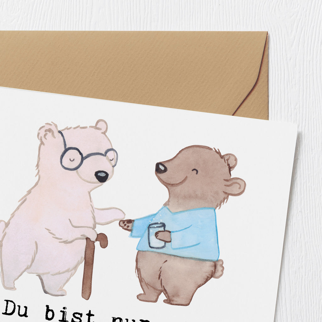 Deluxe Card Elderly Caregiver heart Klappkarte, Hochwertige Klappkarte, Einladungskarte, Geburtstagskarte, Grußkarte, Hochzeitskarte, Hochwertige Grußkarte, Karte, Glückwunschkarte, Beruf, Ausbildung, Jubiläum, Abschied, Rente, Kollege, Kollegin, Geschenk, Schenken, Arbeitskollege, Mitarbeiter, Firma, Danke, Dankeschön, Altenpfleger, Altenheim Eröffnung, Pfleger