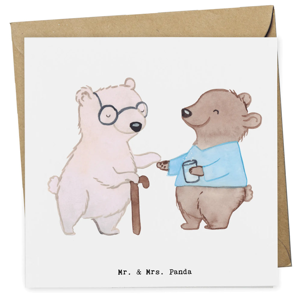 Deluxe Card Elderly Caregiver heart Klappkarte, Hochwertige Klappkarte, Einladungskarte, Geburtstagskarte, Grußkarte, Hochzeitskarte, Hochwertige Grußkarte, Karte, Glückwunschkarte, Beruf, Ausbildung, Jubiläum, Abschied, Rente, Kollege, Kollegin, Geschenk, Schenken, Arbeitskollege, Mitarbeiter, Firma, Danke, Dankeschön, Altenpfleger, Altenheim Eröffnung, Pfleger