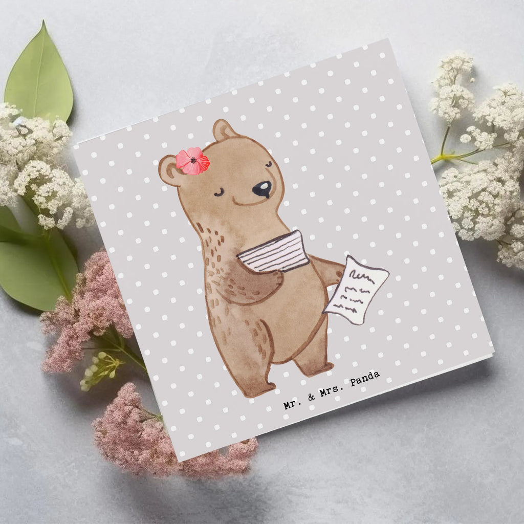 Deluxe Card office clerk Heart Glückwunschkarte, Grußkarte, Einladungskarte, Hochwertige Grußkarte, Karte, Klappkarte, Geburtstagskarte, Hochzeitskarte, Hochwertige Klappkarte, Beruf, Ausbildung, Jubiläum, Abschied, Rente, Kollege, Kollegin, Geschenk, Schenken, Arbeitskollege, Mitarbeiter, Firma, Danke, Dankeschön, Bürokauffrau, Kauffrau für Büromanagement