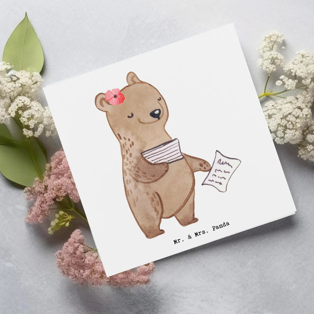 Deluxe Card office clerk Heart Glückwunschkarte, Grußkarte, Einladungskarte, Hochwertige Grußkarte, Karte, Klappkarte, Geburtstagskarte, Hochzeitskarte, Hochwertige Klappkarte, Beruf, Ausbildung, Jubiläum, Abschied, Rente, Kollege, Kollegin, Geschenk, Schenken, Arbeitskollege, Mitarbeiter, Firma, Danke, Dankeschön, Bürokauffrau, Kauffrau für Büromanagement