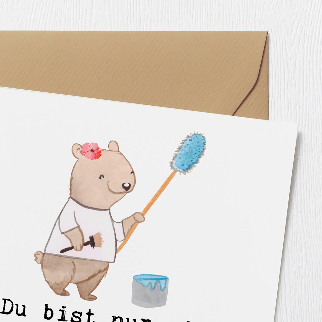 Deluxe Karte Malerin Herz Grußkarte, Karte, Hochzeitskarte, Glückwunschkarte, Klappkarte, Hochwertige Klappkarte, Hochwertige Grußkarte, Geburtstagskarte, Einladungskarte, Beruf, Ausbildung, Jubiläum, Abschied, Rente, Kollege, Kollegin, Geschenk, Schenken, Arbeitskollege, Mitarbeiter, Firma, Danke, Dankeschön, Maler, Gesellenprüfung, Meisterprüfung, Malermeisterin, Malerbetrieb