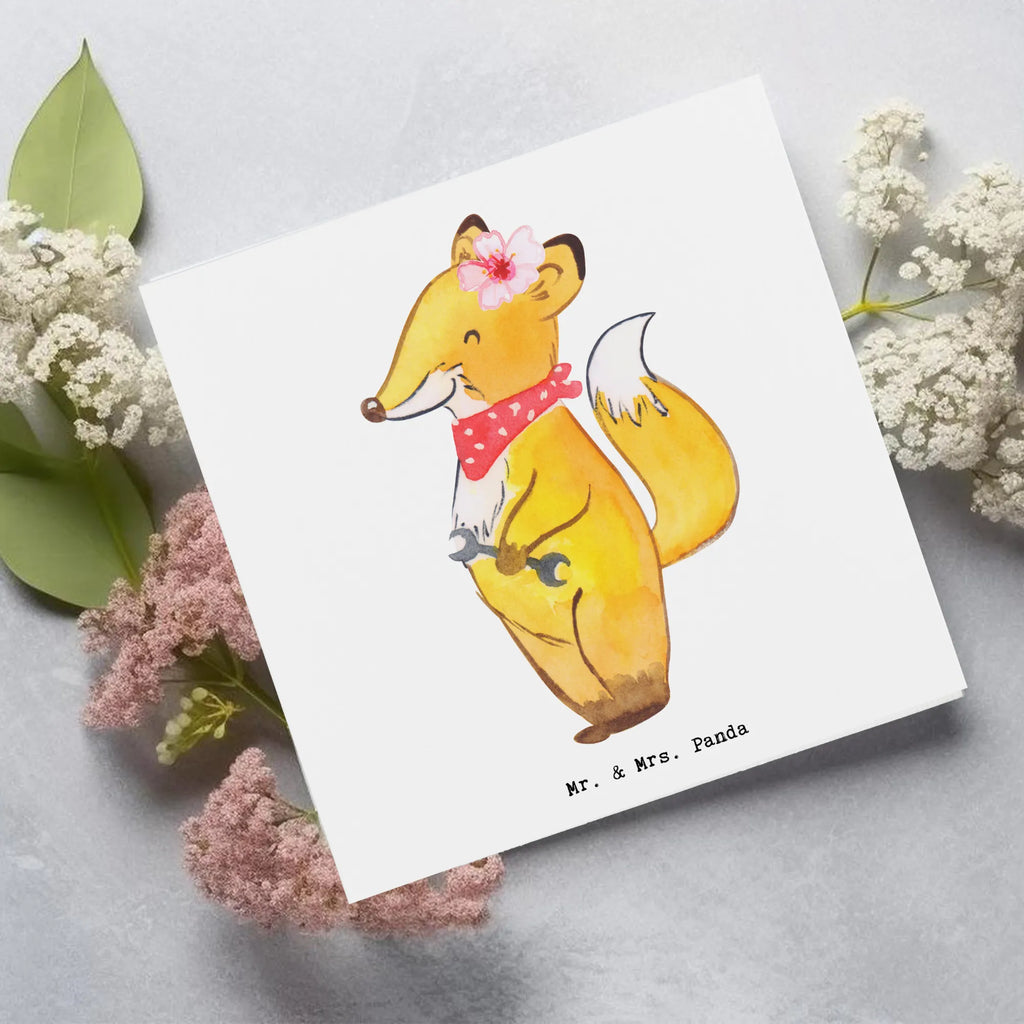 Deluxe Card Automotive Mechatronics Technician Heart Grußkarte, Karte, Glückwunschkarte, Einladungskarte, Klappkarte, Hochzeitskarte, Geburtstagskarte, Hochwertige Grußkarte, Hochwertige Klappkarte, Beruf, Ausbildung, Jubiläum, Abschied, Rente, Kollege, Kollegin, Geschenk, Schenken, Arbeitskollege, Mitarbeiter, Firma, Danke, Dankeschön, Kraftfahrzeugmechanikerin, Meisterin, Gesellenprüfung, Kfz-Mechatronikerin