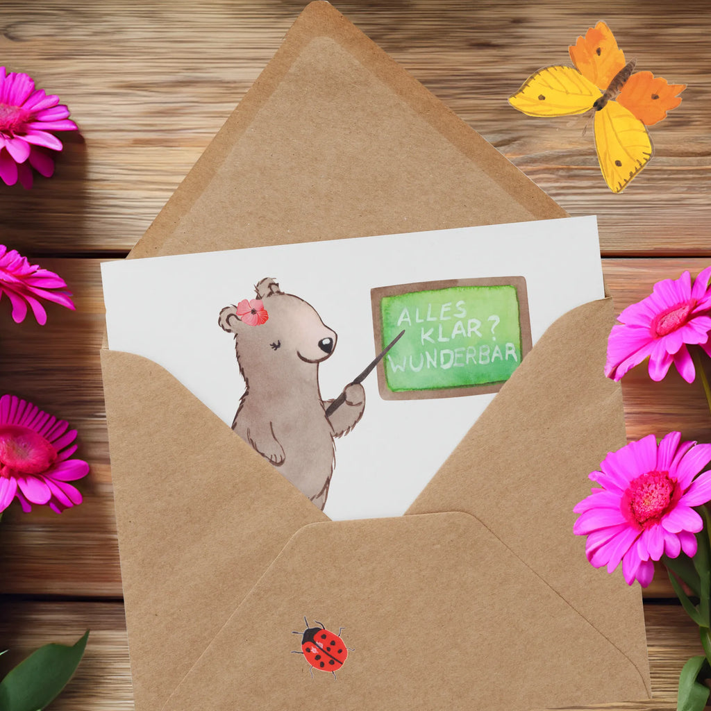 Deluxe Karte Deutschlehrerin Herz Einladungskarte, Hochzeitskarte, Karte, Geburtstagskarte, Glückwunschkarte, Grußkarte, Hochwertige Grußkarte, Hochwertige Klappkarte, Klappkarte, Beruf, Ausbildung, Jubiläum, Abschied, Rente, Kollege, Kollegin, Geschenk, Schenken, Arbeitskollege, Mitarbeiter, Firma, Danke, Dankeschön, Schule, Deutschlehrerin, Grundschule, Deutschunterricht