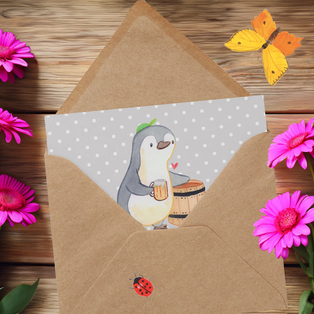 Deluxe Card beer brewer heart Karte, Hochwertige Klappkarte, Hochzeitskarte, Einladungskarte, Hochwertige Grußkarte, Grußkarte, Geburtstagskarte, Klappkarte, Glückwunschkarte, Beruf, Ausbildung, Jubiläum, Abschied, Rente, Kollege, Kollegin, Geschenk, Schenken, Arbeitskollege, Mitarbeiter, Firma, Danke, Dankeschön, Bierliebe, Heimbrauen, Biergeschenk, Bierfass, Biertrinker, Bierbrauer, Selbstbrauen, Bierkenner, Hobbybrauen