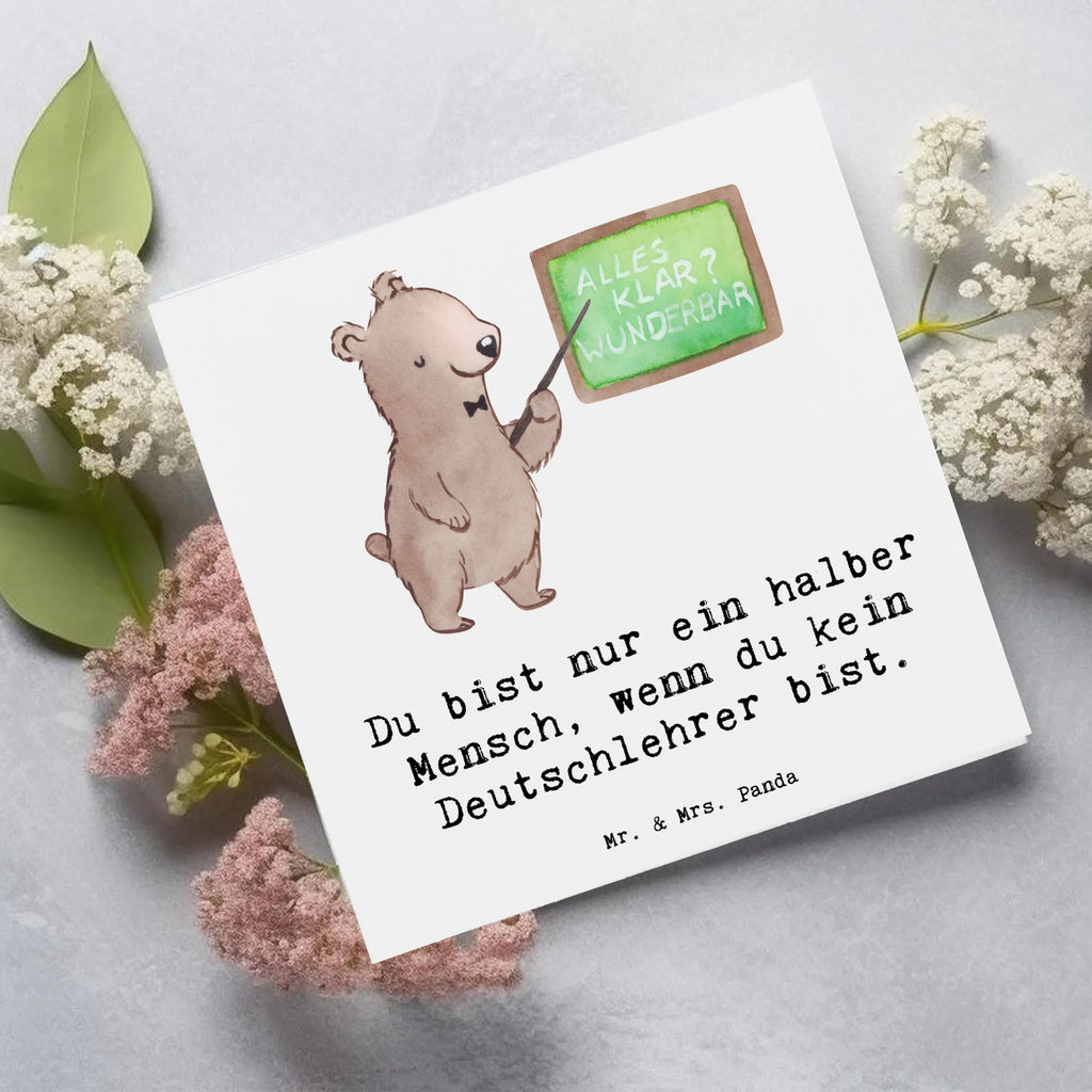 Deluxe Card German teacher Heart Klappkarte, Hochzeitskarte, Hochwertige Grußkarte, Karte, Hochwertige Klappkarte, Einladungskarte, Glückwunschkarte, Grußkarte, Geburtstagskarte, Beruf, Ausbildung, Jubiläum, Abschied, Rente, Kollege, Kollegin, Geschenk, Schenken, Arbeitskollege, Mitarbeiter, Firma, Danke, Dankeschön, Schule, Deutschunterricht, Deutschlehrer, Grundschule