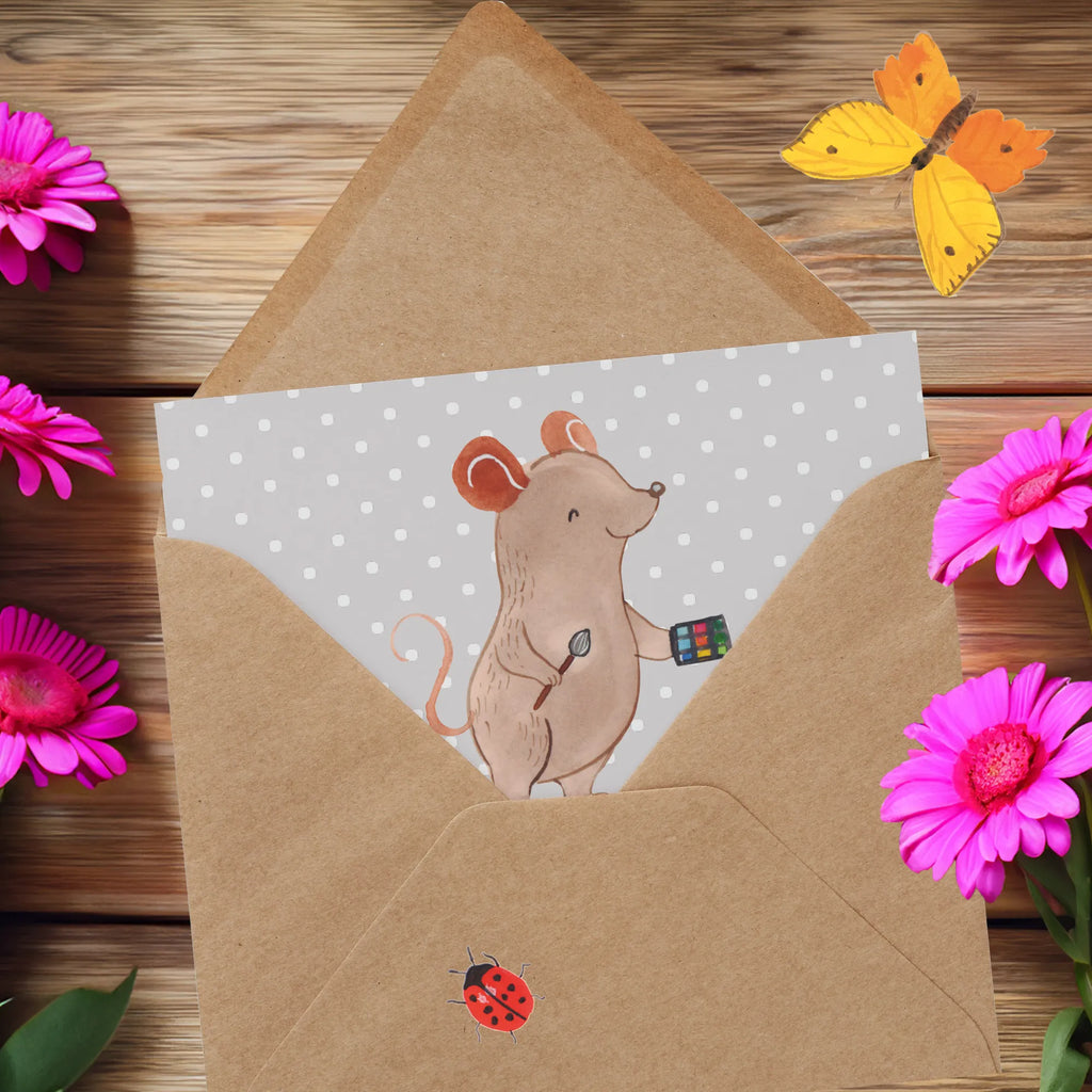 Deluxe Card Beautician Heart Grußkarte, Klappkarte, Geburtstagskarte, Karte, Hochzeitskarte, Hochwertige Grußkarte, Einladungskarte, Hochwertige Klappkarte, Glückwunschkarte, Beruf, Ausbildung, Jubiläum, Abschied, Rente, Kollege, Kollegin, Geschenk, Schenken, Arbeitskollege, Mitarbeiter, Firma, Danke, Dankeschön, Make Up Artist, Maskenbildner, Kosmetiker, Beauty Salon, Kosmetikstudio, Eröffnung, Visagist