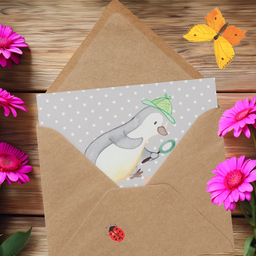 Deluxe Card Detective heart Hochzeitskarte, Glückwunschkarte, Karte, Klappkarte, Einladungskarte, Hochwertige Grußkarte, Hochwertige Klappkarte, Geburtstagskarte, Grußkarte, Beruf, Ausbildung, Jubiläum, Abschied, Rente, Kollege, Kollegin, Geschenk, Schenken, Arbeitskollege, Mitarbeiter, Firma, Danke, Dankeschön, Privatdetektei, Detektivausbildung, Spurensuche, Agent, Berufsdetektiv, Detektiv, Wirtschaftsdetektei, Ermittler