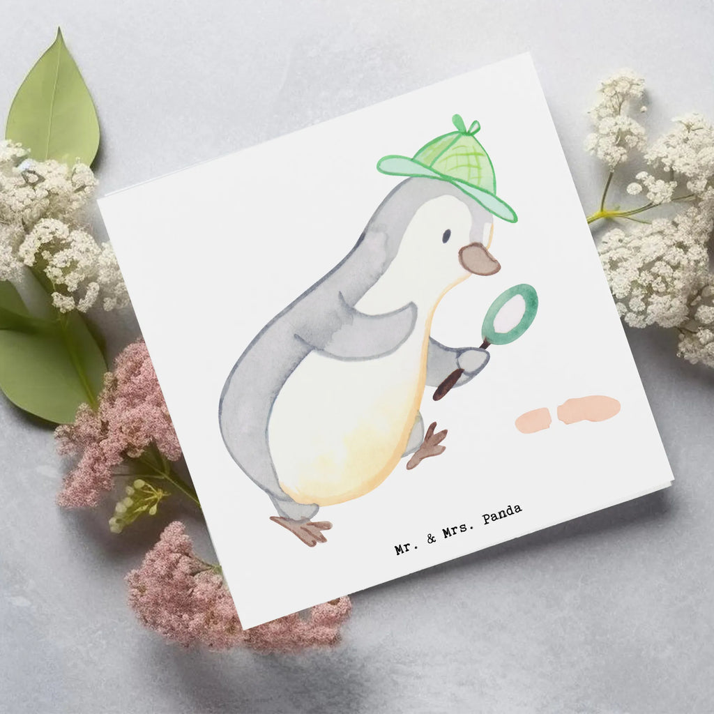 Deluxe Card Detective heart Hochzeitskarte, Glückwunschkarte, Karte, Klappkarte, Einladungskarte, Hochwertige Grußkarte, Hochwertige Klappkarte, Geburtstagskarte, Grußkarte, Beruf, Ausbildung, Jubiläum, Abschied, Rente, Kollege, Kollegin, Geschenk, Schenken, Arbeitskollege, Mitarbeiter, Firma, Danke, Dankeschön, Privatdetektei, Detektivausbildung, Spurensuche, Agent, Berufsdetektiv, Detektiv, Wirtschaftsdetektei, Ermittler