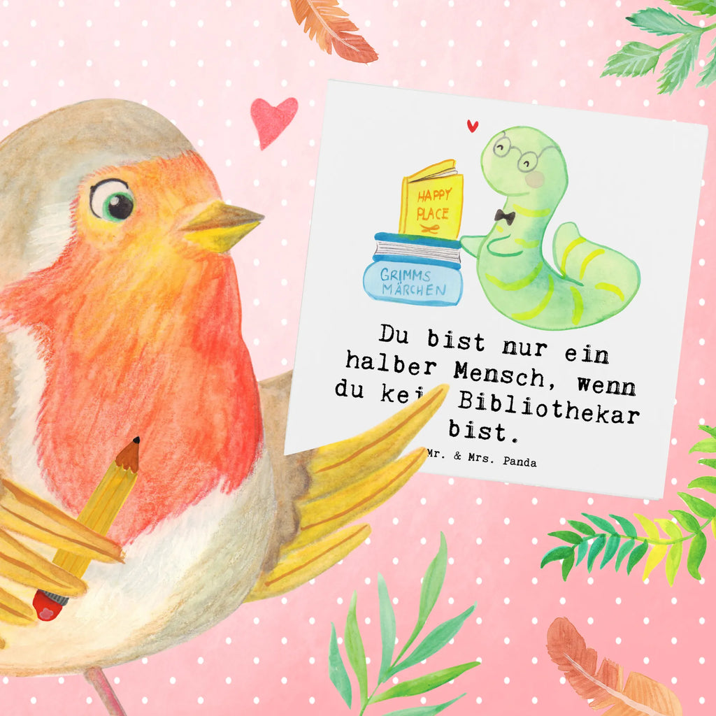 Deluxe Card librarian Heart Klappkarte, Einladungskarte, Karte, Hochwertige Klappkarte, Geburtstagskarte, Hochwertige Grußkarte, Hochzeitskarte, Glückwunschkarte, Grußkarte, Beruf, Ausbildung, Jubiläum, Abschied, Rente, Kollege, Kollegin, Geschenk, Schenken, Arbeitskollege, Mitarbeiter, Firma, Danke, Dankeschön, Bibliothekar, Bücherliebe, Bücherwurm, Leseratte, Bibliothek, Buchhandlung