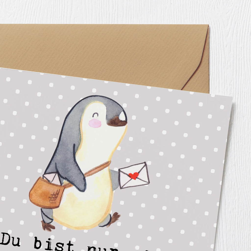 Deluxe Card postman Heart Karte, Grußkarte, Geburtstagskarte, Hochzeitskarte, Einladungskarte, Klappkarte, Glückwunschkarte, Hochwertige Klappkarte, Hochwertige Grußkarte, Beruf, Ausbildung, Jubiläum, Abschied, Rente, Kollege, Kollegin, Geschenk, Schenken, Arbeitskollege, Mitarbeiter, Firma, Danke, Dankeschön, Postbote, Briefzusteller, Briefträger, Postler