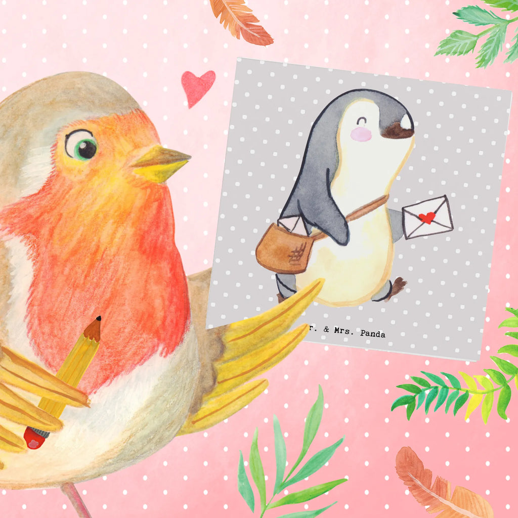 Deluxe Card postman Heart Karte, Grußkarte, Geburtstagskarte, Hochzeitskarte, Einladungskarte, Klappkarte, Glückwunschkarte, Hochwertige Klappkarte, Hochwertige Grußkarte, Beruf, Ausbildung, Jubiläum, Abschied, Rente, Kollege, Kollegin, Geschenk, Schenken, Arbeitskollege, Mitarbeiter, Firma, Danke, Dankeschön, Postbote, Briefzusteller, Briefträger, Postler