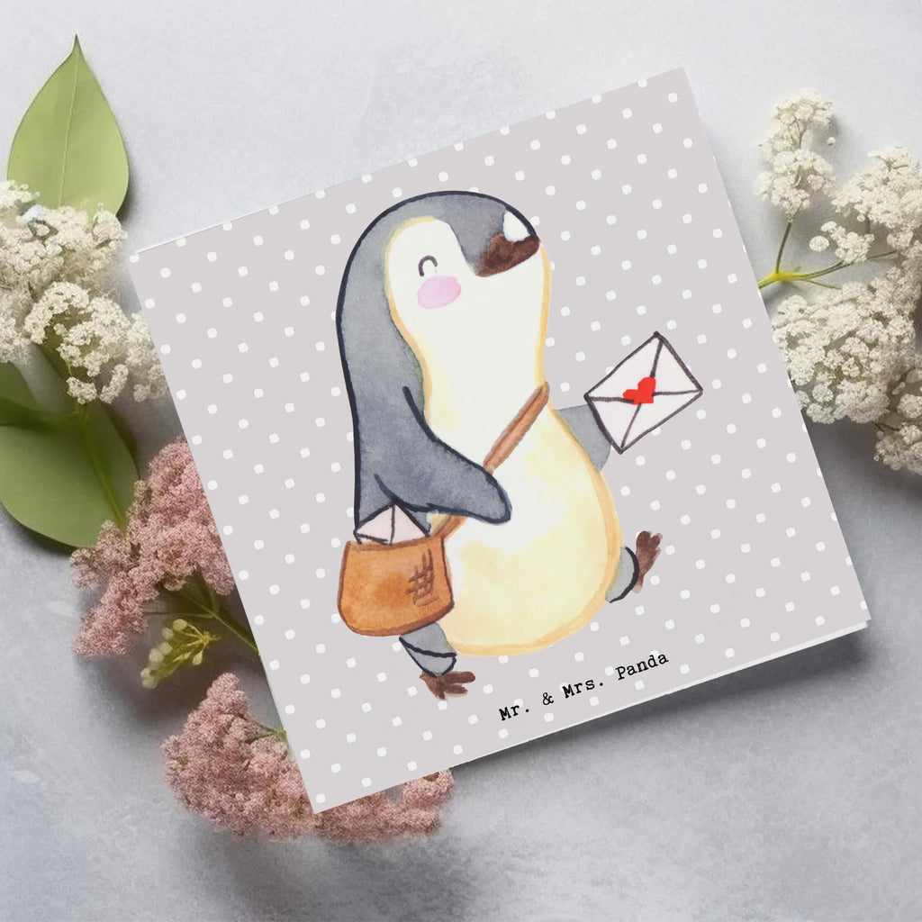 Deluxe Card postman Heart Karte, Grußkarte, Geburtstagskarte, Hochzeitskarte, Einladungskarte, Klappkarte, Glückwunschkarte, Hochwertige Klappkarte, Hochwertige Grußkarte, Beruf, Ausbildung, Jubiläum, Abschied, Rente, Kollege, Kollegin, Geschenk, Schenken, Arbeitskollege, Mitarbeiter, Firma, Danke, Dankeschön, Postbote, Briefzusteller, Briefträger, Postler