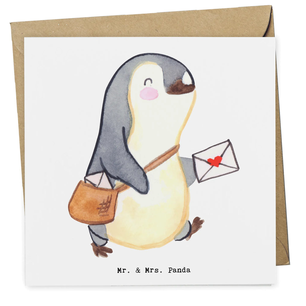 Deluxe Card postman Heart Karte, Grußkarte, Geburtstagskarte, Hochzeitskarte, Einladungskarte, Klappkarte, Glückwunschkarte, Hochwertige Klappkarte, Hochwertige Grußkarte, Beruf, Ausbildung, Jubiläum, Abschied, Rente, Kollege, Kollegin, Geschenk, Schenken, Arbeitskollege, Mitarbeiter, Firma, Danke, Dankeschön, Postbote, Briefzusteller, Briefträger, Postler