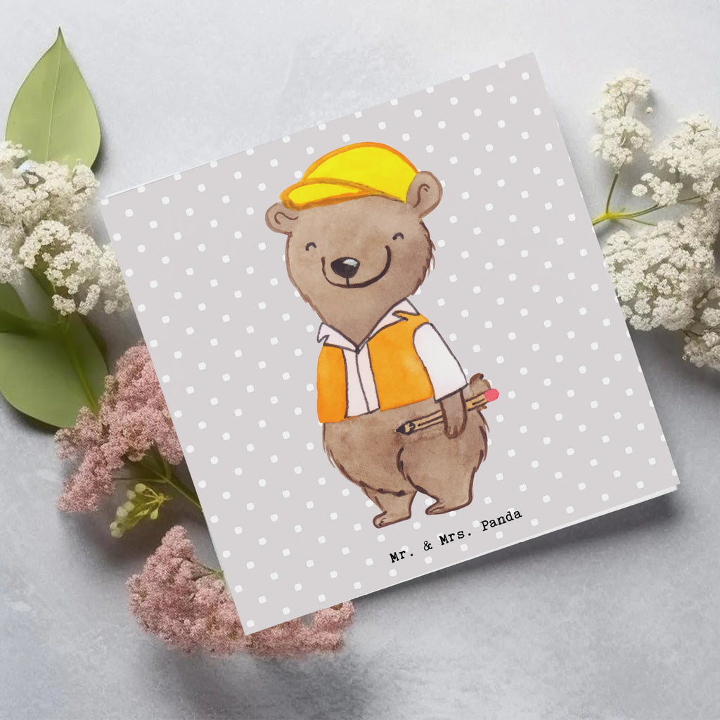 Deluxe Card civil engineer Heart Hochwertige Grußkarte, Glückwunschkarte, Grußkarte, Einladungskarte, Karte, Hochwertige Klappkarte, Hochzeitskarte, Klappkarte, Geburtstagskarte, Beruf, Ausbildung, Jubiläum, Abschied, Rente, Kollege, Kollegin, Geschenk, Schenken, Arbeitskollege, Mitarbeiter, Firma, Danke, Dankeschön, Studium, Ingeniuer, Statiker, Bauingenieur, Baustelle