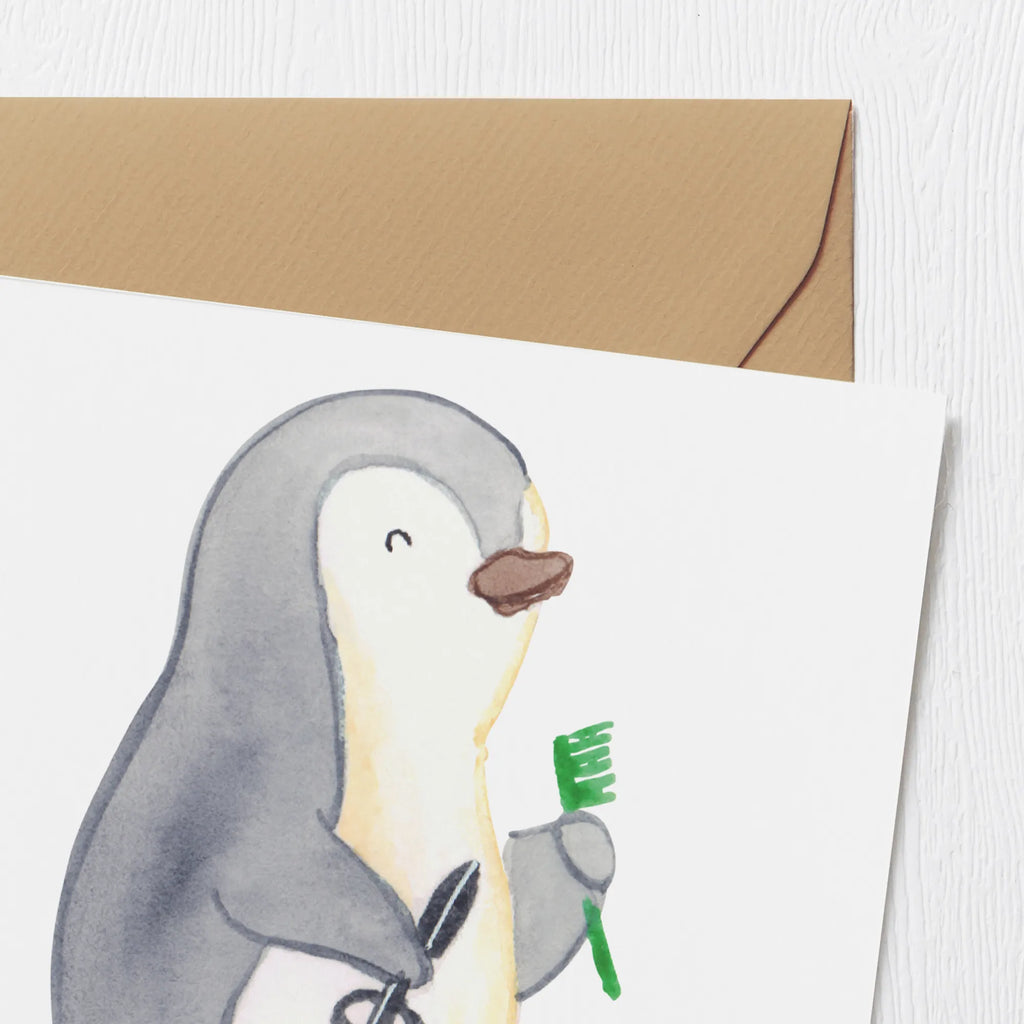 Deluxe Card Hairstylist Heart Karte, Klappkarte, Hochwertige Klappkarte, Geburtstagskarte, Grußkarte, Hochzeitskarte, Einladungskarte, Glückwunschkarte, Hochwertige Grußkarte, Beruf, Ausbildung, Jubiläum, Abschied, Rente, Kollege, Kollegin, Geschenk, Schenken, Arbeitskollege, Mitarbeiter, Firma, Danke, Dankeschön, Haarstylist, Friseursalon, Frisör, Barbier, Coiffeur, Hairstylist, Eröffnung Friseur