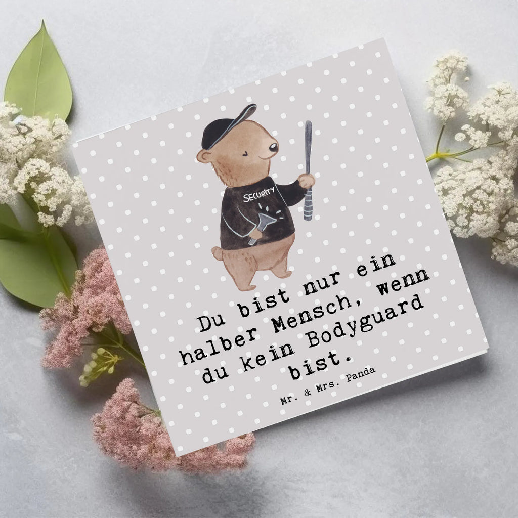 Deluxe Card Bodyguard heart Karte, Klappkarte, Glückwunschkarte, Hochwertige Klappkarte, Hochzeitskarte, Geburtstagskarte, Hochwertige Grußkarte, Einladungskarte, Grußkarte, Beruf, Ausbildung, Jubiläum, Abschied, Rente, Kollege, Kollegin, Geschenk, Schenken, Arbeitskollege, Mitarbeiter, Firma, Danke, Dankeschön, Bodyguard, Personenschützer