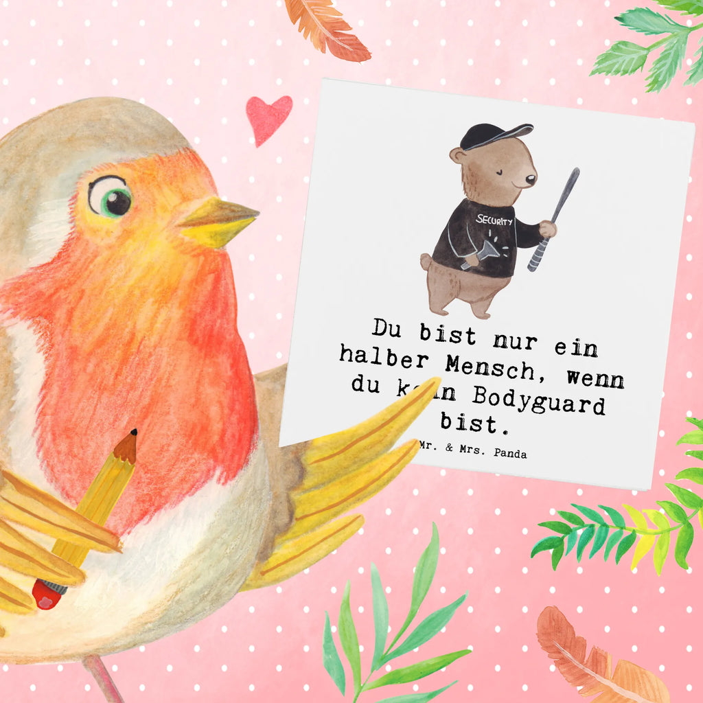 Deluxe Card Bodyguard heart Karte, Klappkarte, Glückwunschkarte, Hochwertige Klappkarte, Hochzeitskarte, Geburtstagskarte, Hochwertige Grußkarte, Einladungskarte, Grußkarte, Beruf, Ausbildung, Jubiläum, Abschied, Rente, Kollege, Kollegin, Geschenk, Schenken, Arbeitskollege, Mitarbeiter, Firma, Danke, Dankeschön, Bodyguard, Personenschützer