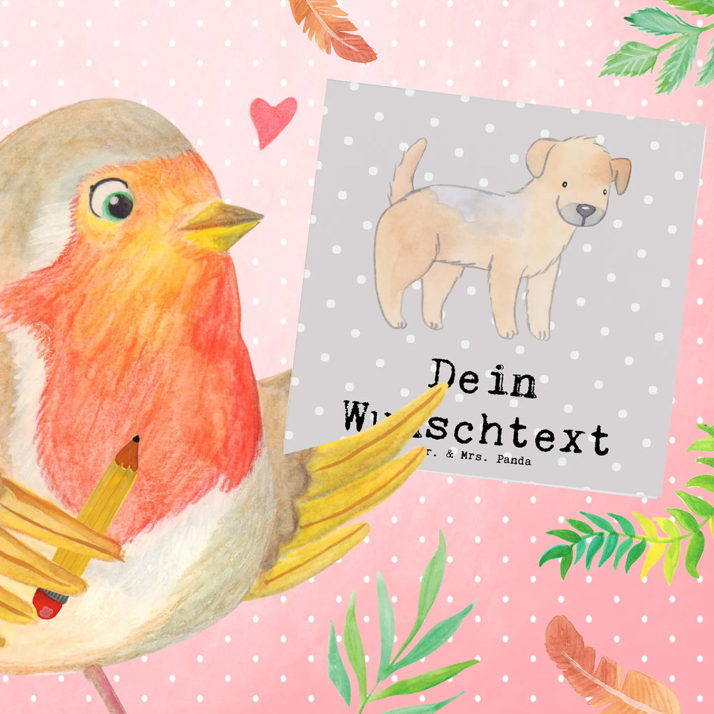 Personalized Deluxe Card Border Terrier Lifesaver Personalisierte Glückwunschkarte, Personalisierte Hochzeitskarte, Personalisierte Grußkarte, Personalisierte Geburtstagskarte, Grußkarte mit persönlichen Nachrichten, Grußkarte als Geldgeschenk, Personalisiertere Klappkarte, Grußkarte selbst gestalten, Personalisierte Karte, Grußkarten personalisiert, Grußkarte selber drucken, Grußkarte mit Namen, Personalisierte Einladungskarte, Hund, Hunderasse, Rassehund, Hundebesitzer, Geschenk, Tierfreund, Schenken, Welpe, Border Terrier