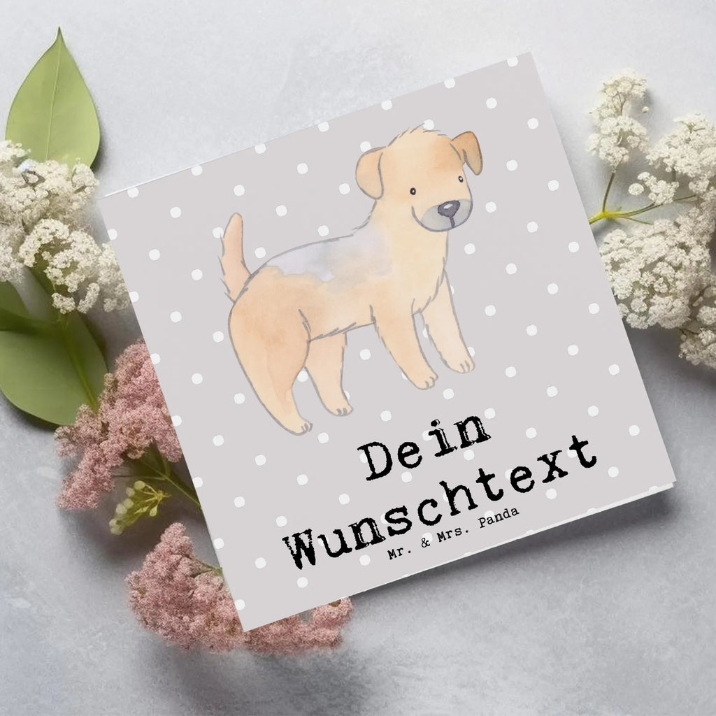 Personalized Deluxe Card Border Terrier Lifesaver Personalisierte Glückwunschkarte, Personalisierte Hochzeitskarte, Personalisierte Grußkarte, Personalisierte Geburtstagskarte, Grußkarte mit persönlichen Nachrichten, Grußkarte als Geldgeschenk, Personalisiertere Klappkarte, Grußkarte selbst gestalten, Personalisierte Karte, Grußkarten personalisiert, Grußkarte selber drucken, Grußkarte mit Namen, Personalisierte Einladungskarte, Hund, Hunderasse, Rassehund, Hundebesitzer, Geschenk, Tierfreund, Schenken, Welpe, Border Terrier