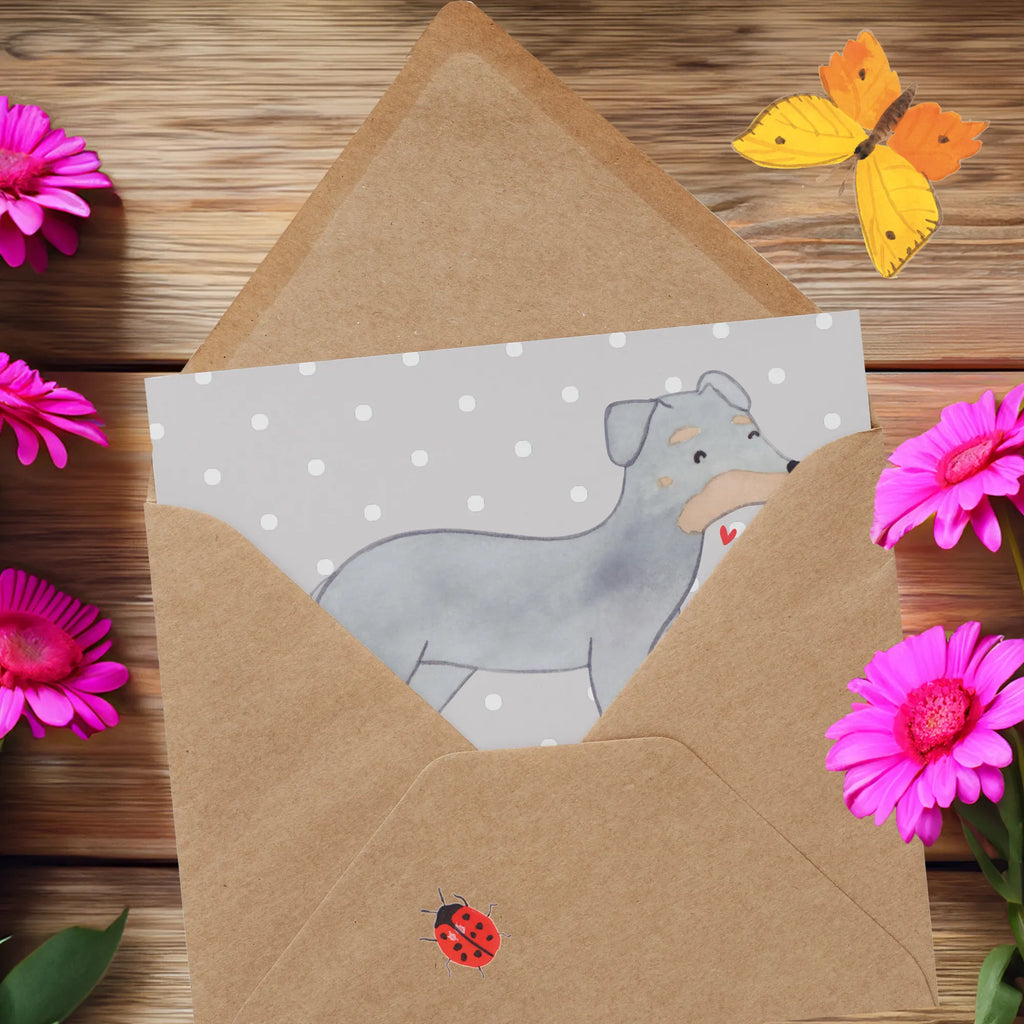 Personalized Deluxe Card Manchester Terrier Lifesaver Grußkarte mit Namen, Personalisierte Grußkarte, Personalisierte Glückwunschkarte, Personalisiertere Klappkarte, Grußkarten personalisiert, Personalisierte Einladungskarte, Personalisierte Hochzeitskarte, Grußkarte selbst gestalten, Grußkarte mit persönlichen Nachrichten, Grußkarte als Geldgeschenk, Grußkarte selber drucken, Personalisierte Karte, Personalisierte Geburtstagskarte, Hund, Hunderasse, Rassehund, Hundebesitzer, Geschenk, Tierfreund, Schenken, Welpe, Manchester Terrier