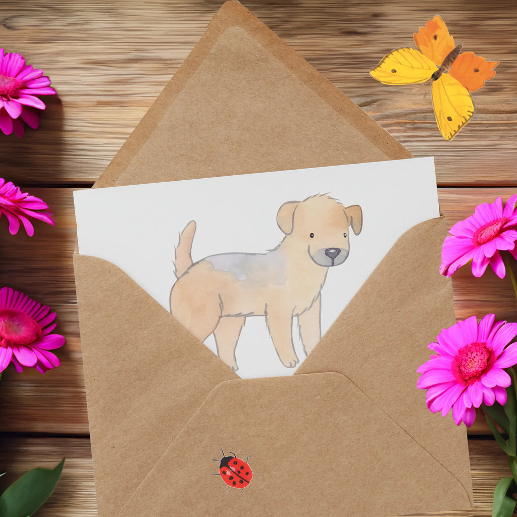 Personalized Deluxe Card Border Terrier Lifesaver Personalisierte Glückwunschkarte, Personalisierte Hochzeitskarte, Personalisierte Grußkarte, Personalisierte Geburtstagskarte, Grußkarte mit persönlichen Nachrichten, Grußkarte als Geldgeschenk, Personalisiertere Klappkarte, Grußkarte selbst gestalten, Personalisierte Karte, Grußkarten personalisiert, Grußkarte selber drucken, Grußkarte mit Namen, Personalisierte Einladungskarte, Hund, Hunderasse, Rassehund, Hundebesitzer, Geschenk, Tierfreund, Schenken, Welpe, Border Terrier