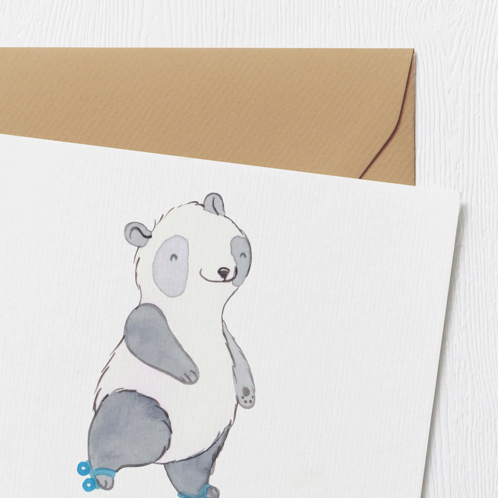Personalized Deluxe Card panda roller blading Personalisierte Karte, Grußkarten personalisiert, Grußkarte selber drucken, Grußkarte selbst gestalten, Grußkarte als Geldgeschenk, Grußkarte mit Namen, Personalisierte Einladungskarte, Personalisierte Geburtstagskarte, Personalisierte Hochzeitskarte, Personalisierte Glückwunschkarte, Grußkarte mit persönlichen Nachrichten, Personalisiertere Klappkarte, Personalisierte Grußkarte, Geschenk, Sport, Sportart, Hobby, Schenken, Danke, Dankeschön, Auszeichnung, Gewinn, Sportler, Rollerblades, Rollschuh fahren, inlinern, Inliner fahren