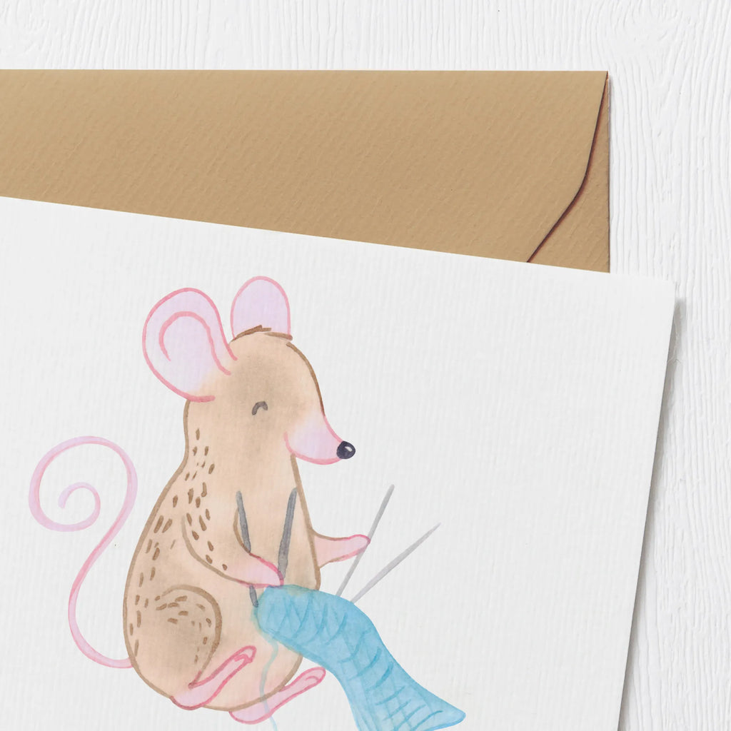 Personalized Deluxe Card Mouse Knit Personalisierte Geburtstagskarte, Grußkarte mit persönlichen Nachrichten, Grußkarte selber drucken, Grußkarte als Geldgeschenk, Personalisierte Grußkarte, Personalisierte Glückwunschkarte, Grußkarte mit Namen, Personalisierte Karte, Personalisiertere Klappkarte, Personalisierte Einladungskarte, Grußkarten personalisiert, Personalisierte Hochzeitskarte, Grußkarte selbst gestalten, Geschenk, Sport, Sportart, Hobby, Schenken, Danke, Dankeschön, Auszeichnung, Gewinn, Sportler, Stricken, DIY