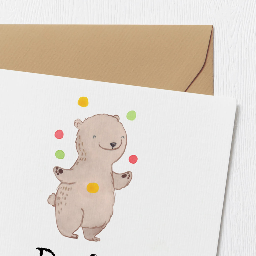 Personalized Deluxe Card bear Juggle Grußkarte mit persönlichen Nachrichten, Personalisierte Grußkarte, Personalisierte Einladungskarte, Grußkarten personalisiert, Personalisierte Karte, Grußkarte selber drucken, Personalisierte Hochzeitskarte, Personalisierte Glückwunschkarte, Grußkarte selbst gestalten, Personalisierte Geburtstagskarte, Grußkarte mit Namen, Personalisiertere Klappkarte, Grußkarte als Geldgeschenk, Geschenk, Sport, Sportart, Hobby, Schenken, Danke, Dankeschön, Auszeichnung, Gewinn, Sportler, Zirkus, Jongleur, Jonglieren, Artistik