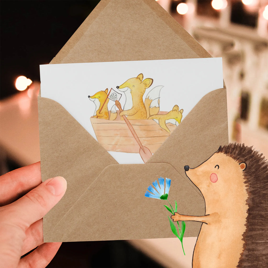Personalized Deluxe Card Fox Canoeing Personalisierte Grußkarte, Personalisierte Einladungskarte, Grußkarte mit Namen, Grußkarte als Geldgeschenk, Personalisierte Hochzeitskarte, Grußkarte selber drucken, Personalisierte Geburtstagskarte, Personalisierte Glückwunschkarte, Personalisierte Karte, Grußkarten personalisiert, Grußkarte selbst gestalten, Grußkarte mit persönlichen Nachrichten, Personalisiertere Klappkarte, Geschenk, Sport, Sportart, Hobby, Schenken, Danke, Dankeschön, Auszeichnung, Gewinn, Sportler, Paddeltour, Kanu Schule, Kanuverleih, Kanutour, Kanu fahren