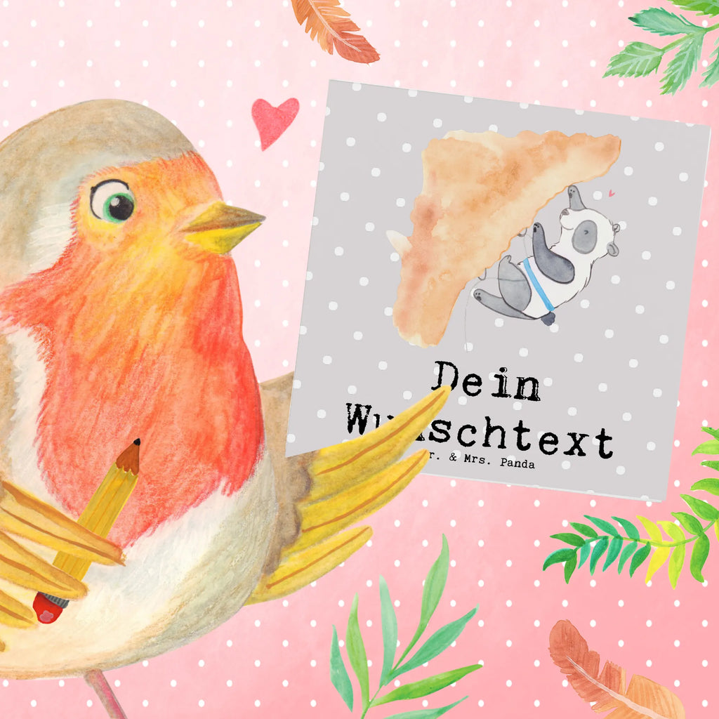 Personalized Deluxe Card panda Climb Grußkarte selber drucken, Grußkarte als Geldgeschenk, Personalisierte Geburtstagskarte, Grußkarte mit Namen, Grußkarte selbst gestalten, Personalisierte Glückwunschkarte, Grußkarte mit persönlichen Nachrichten, Personalisiertere Klappkarte, Personalisierte Grußkarte, Grußkarten personalisiert, Personalisierte Karte, Personalisierte Hochzeitskarte, Personalisierte Einladungskarte, Geschenk, Sport, Sportart, Hobby, Schenken, Danke, Dankeschön, Auszeichnung, Gewinn, Sportler, Kletterhalle, Klettersport, Bouldern, Klettern