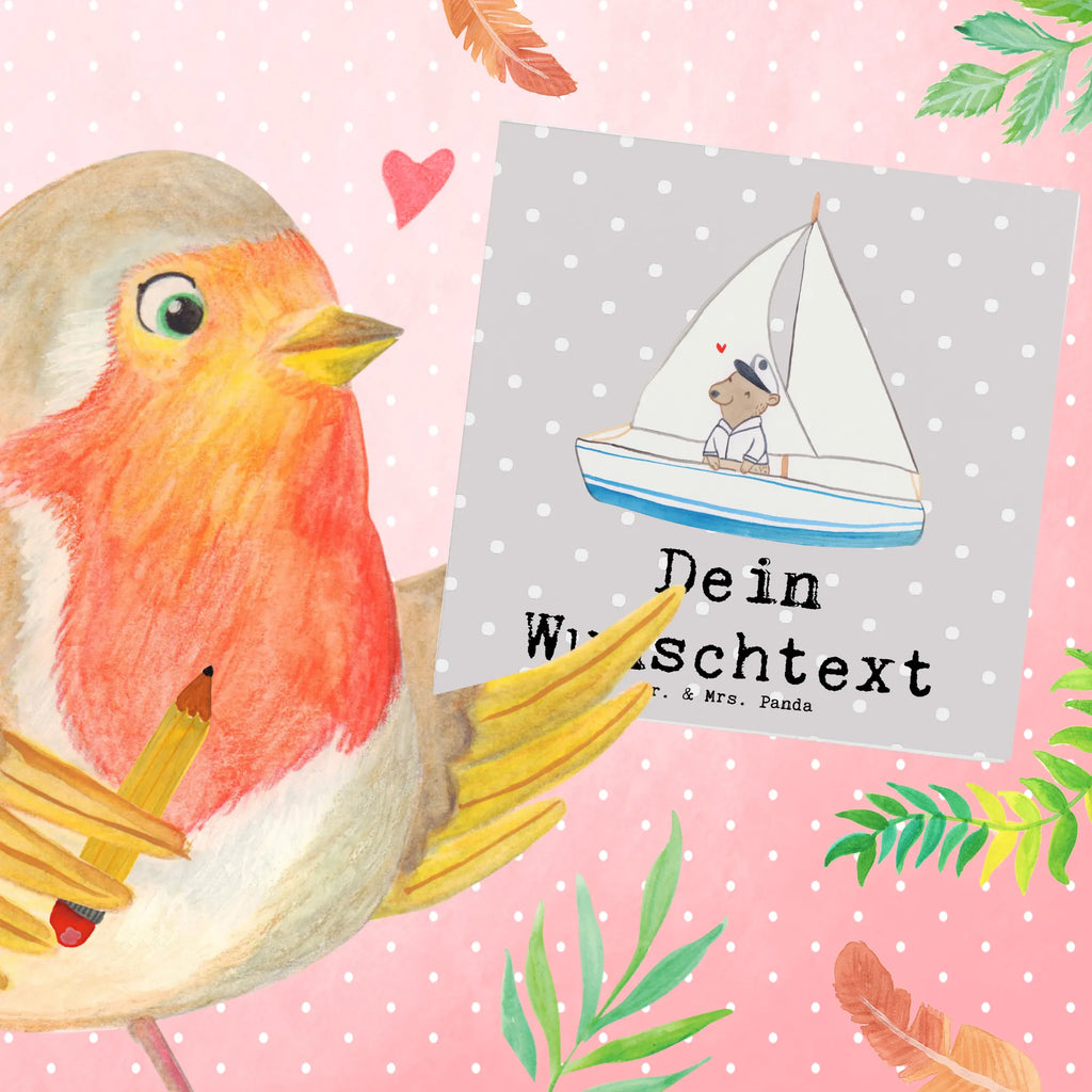 Personalized Deluxe Card bear Sail Personalisierte Hochzeitskarte, Grußkarte als Geldgeschenk, Grußkarte mit persönlichen Nachrichten, Personalisiertere Klappkarte, Grußkarte selbst gestalten, Grußkarten personalisiert, Personalisierte Karte, Personalisierte Geburtstagskarte, Grußkarte selber drucken, Personalisierte Einladungskarte, Personalisierte Grußkarte, Grußkarte mit Namen, Personalisierte Glückwunschkarte, Geschenk, Sport, Sportart, Hobby, Schenken, Danke, Dankeschön, Auszeichnung, Gewinn, Sportler, Yachtclub, Segelschule, segeln, Segelboot, Segeltörn