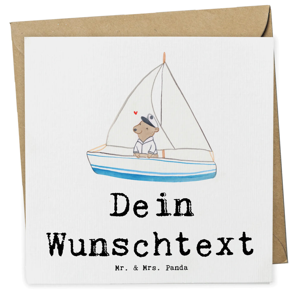 Personalized Deluxe Card bear Sail Personalisierte Hochzeitskarte, Grußkarte als Geldgeschenk, Grußkarte mit persönlichen Nachrichten, Personalisiertere Klappkarte, Grußkarte selbst gestalten, Grußkarten personalisiert, Personalisierte Karte, Personalisierte Geburtstagskarte, Grußkarte selber drucken, Personalisierte Einladungskarte, Personalisierte Grußkarte, Grußkarte mit Namen, Personalisierte Glückwunschkarte, Geschenk, Sport, Sportart, Hobby, Schenken, Danke, Dankeschön, Auszeichnung, Gewinn, Sportler, Yachtclub, Segelschule, segeln, Segelboot, Segeltörn