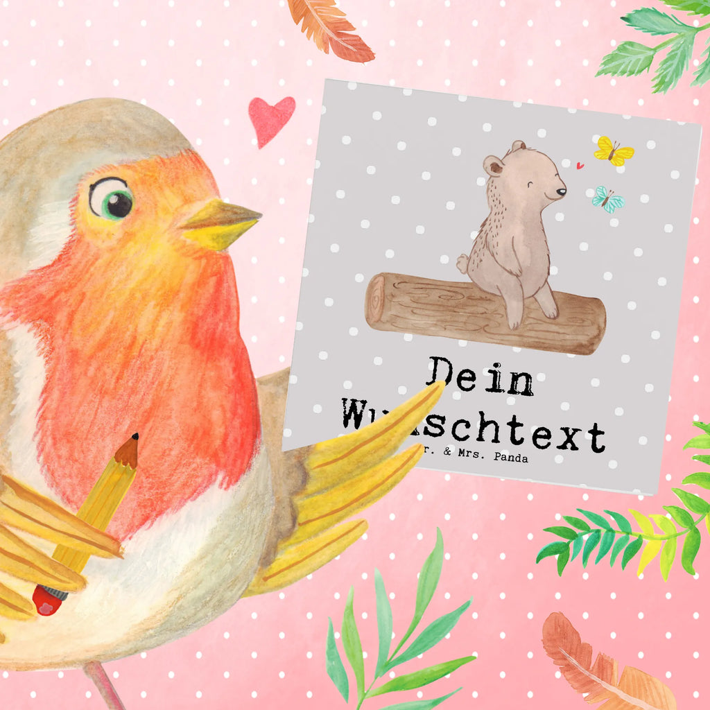 Personalized Deluxe Card bear nature lover Grußkarte selbst gestalten, Personalisierte Geburtstagskarte, Grußkarten personalisiert, Personalisierte Grußkarte, Grußkarte als Geldgeschenk, Grußkarte selber drucken, Personalisierte Einladungskarte, Personalisierte Glückwunschkarte, Grußkarte mit persönlichen Nachrichten, Grußkarte mit Namen, Personalisierte Karte, Personalisiertere Klappkarte, Personalisierte Hochzeitskarte, Geschenk, Sport, Sportart, Hobby, Schenken, Danke, Dankeschön, Auszeichnung, Gewinn, Sportler, Nature Lover, Wandern, Naturliebhaber, Outdoor