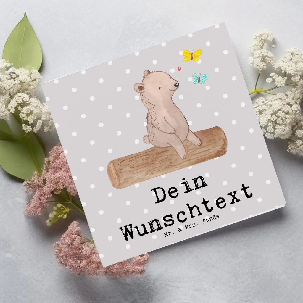 Personalized Deluxe Card bear nature lover Grußkarte selbst gestalten, Personalisierte Geburtstagskarte, Grußkarten personalisiert, Personalisierte Grußkarte, Grußkarte als Geldgeschenk, Grußkarte selber drucken, Personalisierte Einladungskarte, Personalisierte Glückwunschkarte, Grußkarte mit persönlichen Nachrichten, Grußkarte mit Namen, Personalisierte Karte, Personalisiertere Klappkarte, Personalisierte Hochzeitskarte, Geschenk, Sport, Sportart, Hobby, Schenken, Danke, Dankeschön, Auszeichnung, Gewinn, Sportler, Nature Lover, Wandern, Naturliebhaber, Outdoor