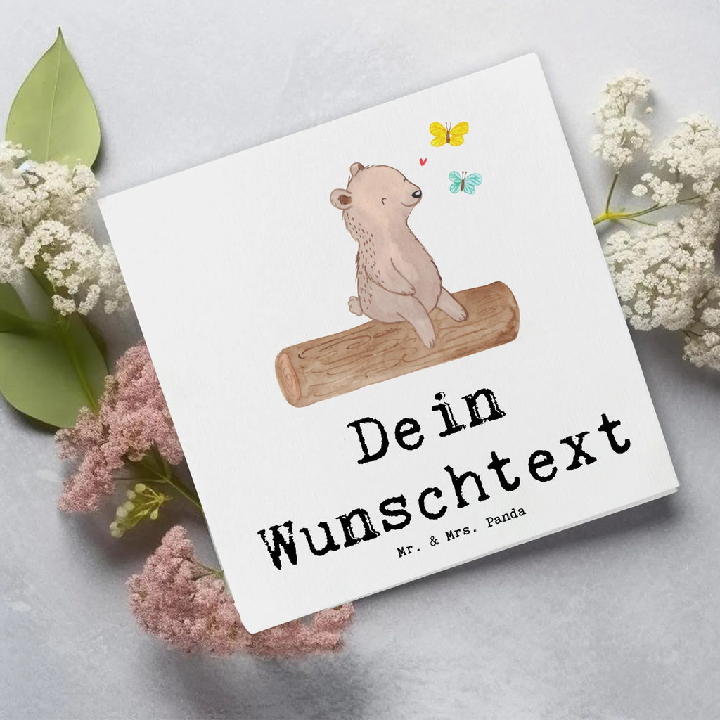 Personalized Deluxe Card bear nature lover Grußkarte selbst gestalten, Personalisierte Geburtstagskarte, Grußkarten personalisiert, Personalisierte Grußkarte, Grußkarte als Geldgeschenk, Grußkarte selber drucken, Personalisierte Einladungskarte, Personalisierte Glückwunschkarte, Grußkarte mit persönlichen Nachrichten, Grußkarte mit Namen, Personalisierte Karte, Personalisiertere Klappkarte, Personalisierte Hochzeitskarte, Geschenk, Sport, Sportart, Hobby, Schenken, Danke, Dankeschön, Auszeichnung, Gewinn, Sportler, Nature Lover, Wandern, Naturliebhaber, Outdoor