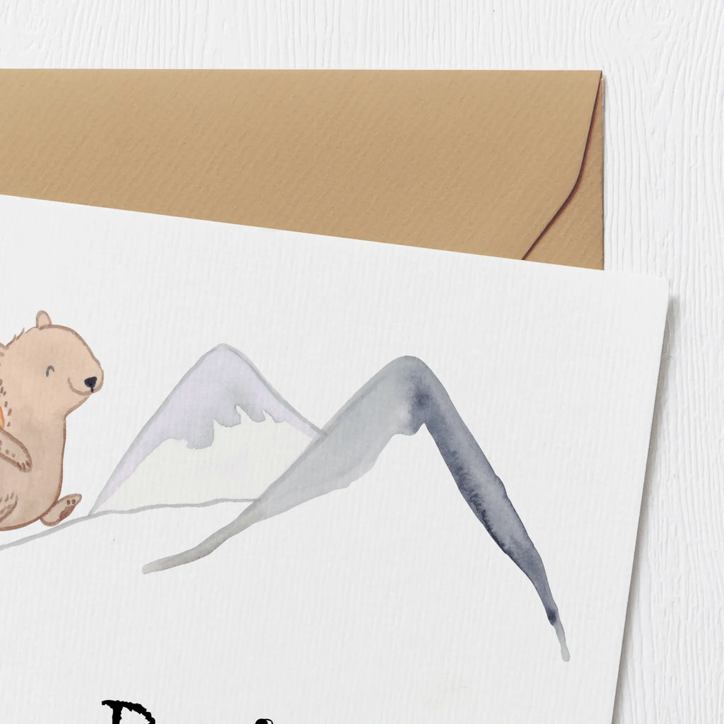 Personalized Deluxe Card bear Rockclimbing Personalisierte Einladungskarte, Grußkarten personalisiert, Personalisiertere Klappkarte, Personalisierte Grußkarte, Grußkarte mit persönlichen Nachrichten, Grußkarte selber drucken, Personalisierte Karte, Grußkarte selbst gestalten, Personalisierte Glückwunschkarte, Personalisierte Hochzeitskarte, Grußkarte als Geldgeschenk, Personalisierte Geburtstagskarte, Grußkarte mit Namen, Geschenk, Sport, Sportart, Hobby, Schenken, Danke, Dankeschön, Auszeichnung, Gewinn, Sportler, Alpinismus, Bergsteigen, wandern, Alpinwandern, Bergsport, Trekking