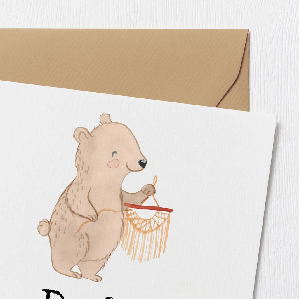 Personalized Deluxe Card bear macrame Personalisierte Karte, Grußkarte als Geldgeschenk, Grußkarte mit persönlichen Nachrichten, Grußkarte mit Namen, Personalisierte Hochzeitskarte, Grußkarte selber drucken, Personalisierte Grußkarte, Personalisierte Glückwunschkarte, Personalisierte Geburtstagskarte, Grußkarte selbst gestalten, Personalisiertere Klappkarte, Personalisierte Einladungskarte, Grußkarten personalisiert, Geschenk, Sport, Sportart, Hobby, Schenken, Danke, Dankeschön, Auszeichnung, Gewinn, Sportler, Basteln, Makramee, Basteln mit Makramee