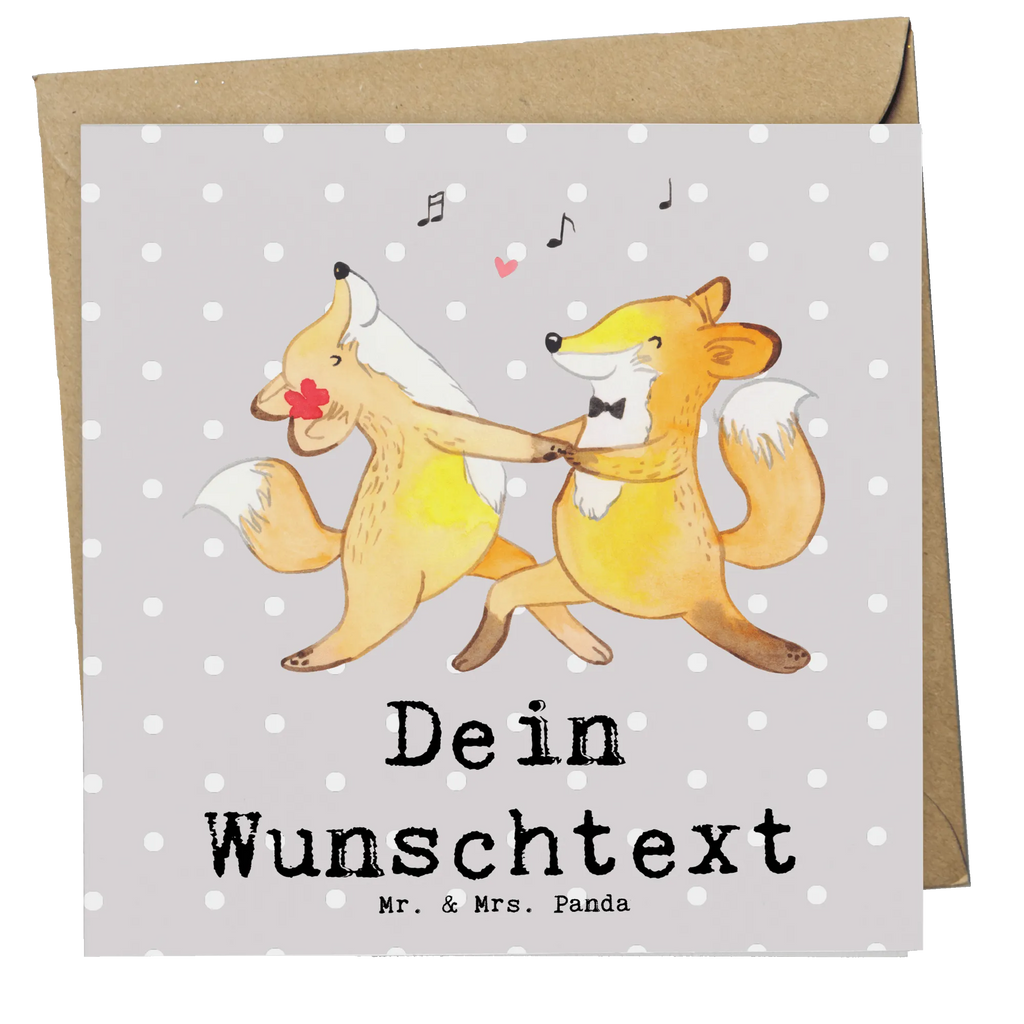 Personalized Deluxe Card foxes dancing salsa Personalisierte Hochzeitskarte, Personalisierte Grußkarte, Personalisierte Geburtstagskarte, Personalisierte Einladungskarte, Personalisierte Karte, Grußkarte selber drucken, Grußkarte mit persönlichen Nachrichten, Grußkarte als Geldgeschenk, Grußkarten personalisiert, Personalisierte Glückwunschkarte, Grußkarte mit Namen, Grußkarte selbst gestalten, Personalisiertere Klappkarte, Geschenk, Sport, Sportart, Hobby, Schenken, Danke, Dankeschön, Auszeichnung, Gewinn, Sportler, Tanzkurs, Tanzschule, Tanzen, Salsa tanzen