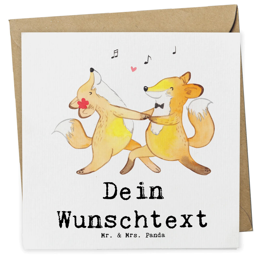 Personalized Deluxe Card foxes dancing salsa Personalisierte Hochzeitskarte, Personalisierte Grußkarte, Personalisierte Geburtstagskarte, Personalisierte Einladungskarte, Personalisierte Karte, Grußkarte selber drucken, Grußkarte mit persönlichen Nachrichten, Grußkarte als Geldgeschenk, Grußkarten personalisiert, Personalisierte Glückwunschkarte, Grußkarte mit Namen, Grußkarte selbst gestalten, Personalisiertere Klappkarte, Geschenk, Sport, Sportart, Hobby, Schenken, Danke, Dankeschön, Auszeichnung, Gewinn, Sportler, Tanzkurs, Tanzschule, Tanzen, Salsa tanzen