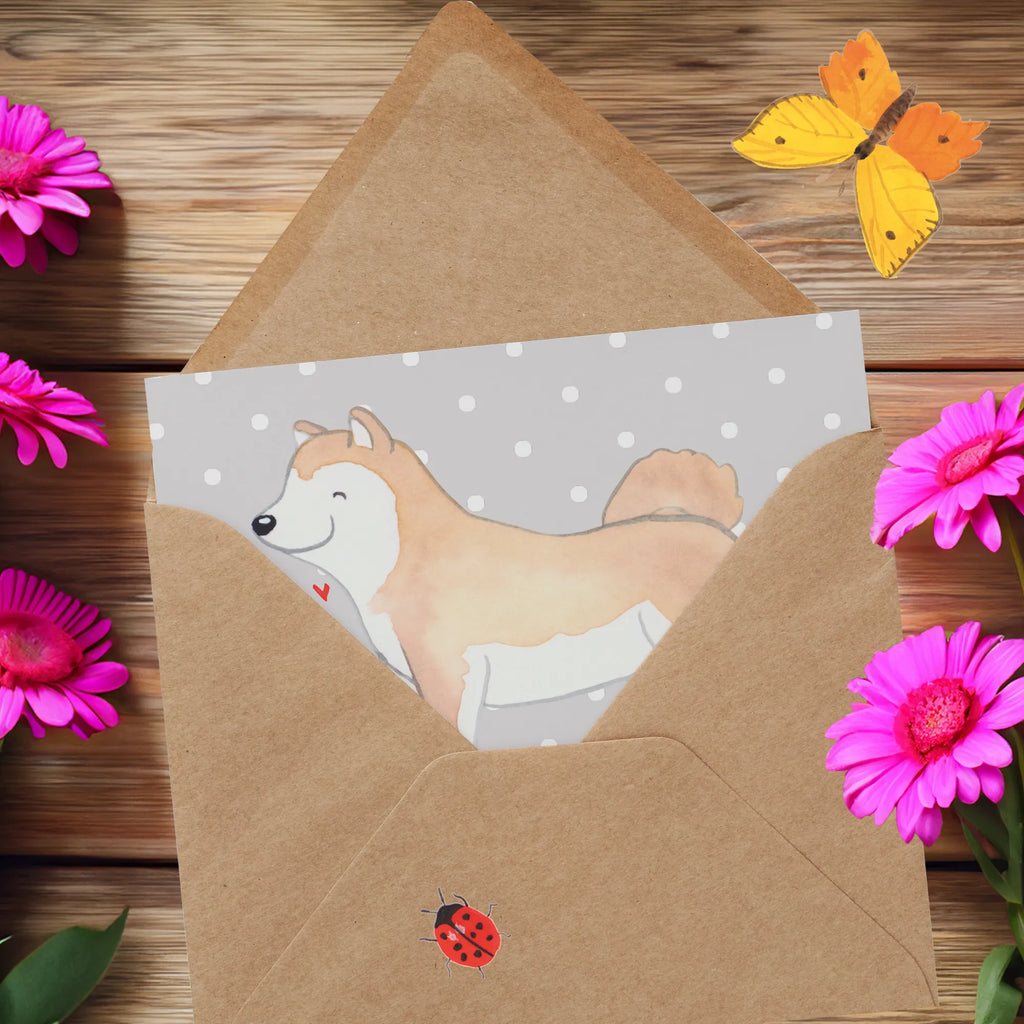 Personalized Deluxe Card Akita Inu Lifesaver Personalisierte Grußkarte, Personalisierte Geburtstagskarte, Personalisierte Einladungskarte, Grußkarte mit persönlichen Nachrichten, Grußkarte als Geldgeschenk, Personalisierte Glückwunschkarte, Grußkarten personalisiert, Personalisierte Karte, Personalisiertere Klappkarte, Grußkarte selber drucken, Grußkarte selbst gestalten, Personalisierte Hochzeitskarte, Grußkarte mit Namen, Hund, Hunderasse, Rassehund, Hundebesitzer, Geschenk, Tierfreund, Schenken, Welpe