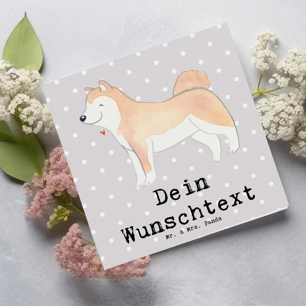 Personalized Deluxe Card Akita Inu Lifesaver Personalisierte Grußkarte, Personalisierte Geburtstagskarte, Personalisierte Einladungskarte, Grußkarte mit persönlichen Nachrichten, Grußkarte als Geldgeschenk, Personalisierte Glückwunschkarte, Grußkarten personalisiert, Personalisierte Karte, Personalisiertere Klappkarte, Grußkarte selber drucken, Grußkarte selbst gestalten, Personalisierte Hochzeitskarte, Grußkarte mit Namen, Hund, Hunderasse, Rassehund, Hundebesitzer, Geschenk, Tierfreund, Schenken, Welpe