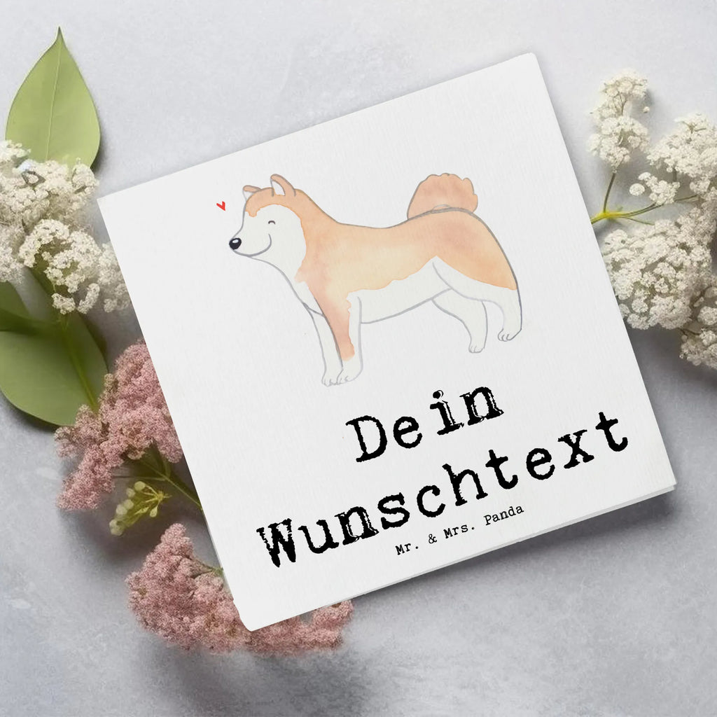 Personalized Deluxe Card Akita Inu Lifesaver Personalisierte Grußkarte, Personalisierte Geburtstagskarte, Personalisierte Einladungskarte, Grußkarte mit persönlichen Nachrichten, Grußkarte als Geldgeschenk, Personalisierte Glückwunschkarte, Grußkarten personalisiert, Personalisierte Karte, Personalisiertere Klappkarte, Grußkarte selber drucken, Grußkarte selbst gestalten, Personalisierte Hochzeitskarte, Grußkarte mit Namen, Hund, Hunderasse, Rassehund, Hundebesitzer, Geschenk, Tierfreund, Schenken, Welpe