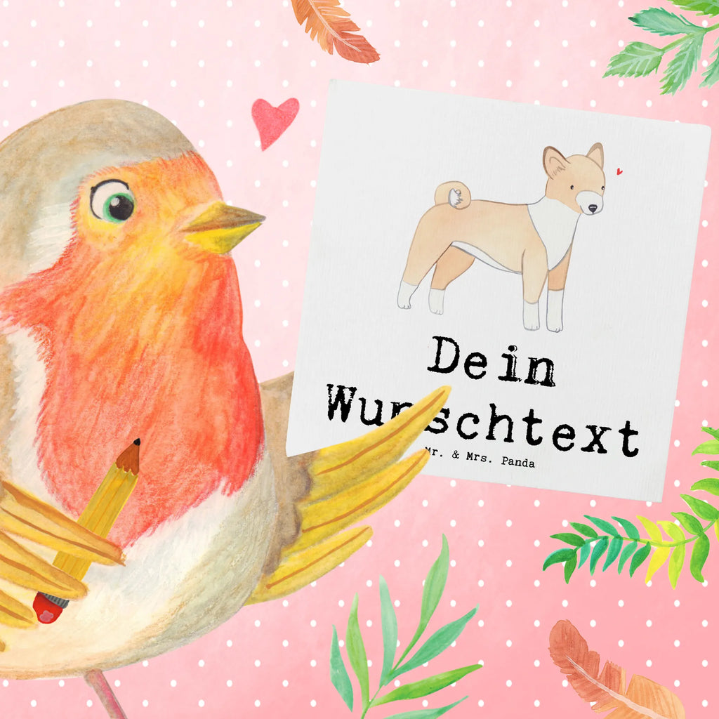 Personalized Deluxe Card Basenji Lifesaver Grußkarte selbst gestalten, Personalisiertere Klappkarte, Personalisierte Karte, Personalisierte Geburtstagskarte, Personalisierte Hochzeitskarte, Grußkarte mit persönlichen Nachrichten, Personalisierte Glückwunschkarte, Personalisierte Einladungskarte, Personalisierte Grußkarte, Grußkarte als Geldgeschenk, Grußkarten personalisiert, Grußkarte mit Namen, Grußkarte selber drucken, Hund, Hunderasse, Rassehund, Hundebesitzer, Geschenk, Tierfreund, Schenken, Welpe, Kongo-Terrier, Basenji
