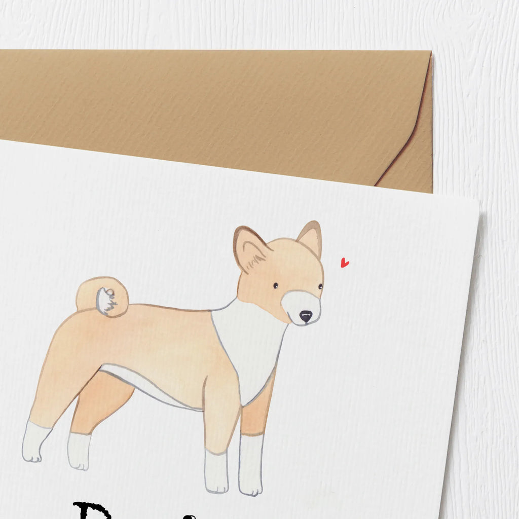 Personalized Deluxe Card Basenji Lifesaver Grußkarte selbst gestalten, Personalisiertere Klappkarte, Personalisierte Karte, Personalisierte Geburtstagskarte, Personalisierte Hochzeitskarte, Grußkarte mit persönlichen Nachrichten, Personalisierte Glückwunschkarte, Personalisierte Einladungskarte, Personalisierte Grußkarte, Grußkarte als Geldgeschenk, Grußkarten personalisiert, Grußkarte mit Namen, Grußkarte selber drucken, Hund, Hunderasse, Rassehund, Hundebesitzer, Geschenk, Tierfreund, Schenken, Welpe, Kongo-Terrier, Basenji