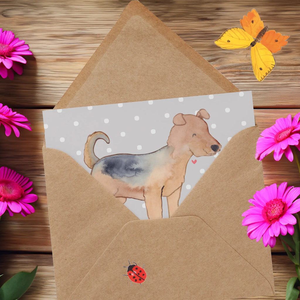 Personalized Deluxe Card Airedale Terrier Lifesaver Personalisierte Hochzeitskarte, Grußkarte mit Namen, Grußkarte mit persönlichen Nachrichten, Grußkarte selbst gestalten, Personalisierte Karte, Personalisierte Grußkarte, Grußkarten personalisiert, Grußkarte als Geldgeschenk, Personalisierte Glückwunschkarte, Personalisierte Einladungskarte, Grußkarte selber drucken, Personalisierte Geburtstagskarte, Personalisiertere Klappkarte, Hund, Hunderasse, Rassehund, Hundebesitzer, Geschenk, Tierfreund, Schenken, Welpe