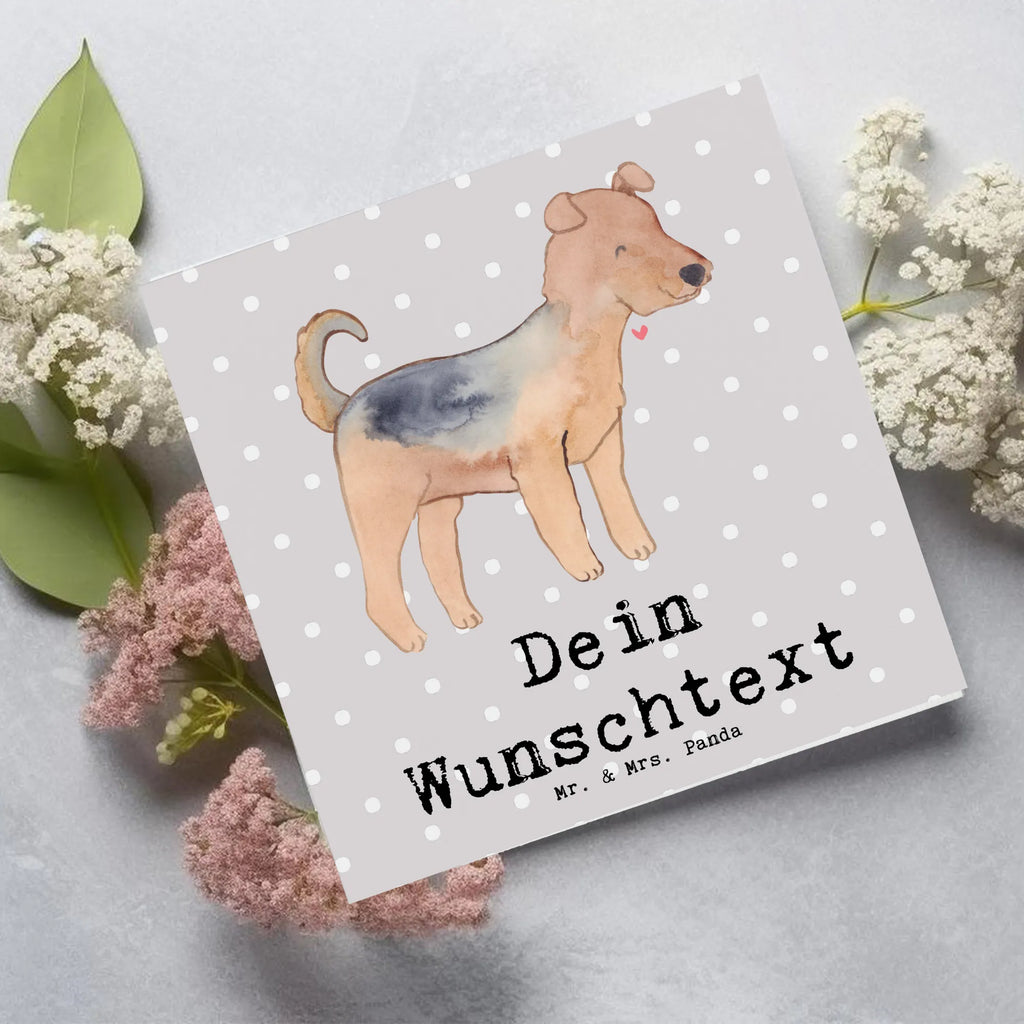 Personalized Deluxe Card Airedale Terrier Lifesaver Personalisierte Hochzeitskarte, Grußkarte mit Namen, Grußkarte mit persönlichen Nachrichten, Grußkarte selbst gestalten, Personalisierte Karte, Personalisierte Grußkarte, Grußkarten personalisiert, Grußkarte als Geldgeschenk, Personalisierte Glückwunschkarte, Personalisierte Einladungskarte, Grußkarte selber drucken, Personalisierte Geburtstagskarte, Personalisiertere Klappkarte, Hund, Hunderasse, Rassehund, Hundebesitzer, Geschenk, Tierfreund, Schenken, Welpe