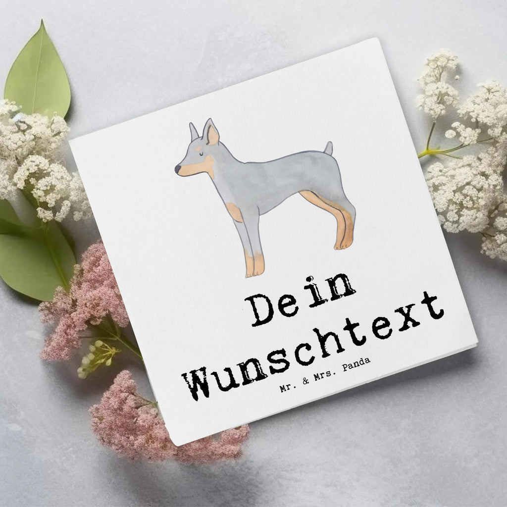 Personalized Deluxe Card Doberman Pinscher Lifesaver Personalisierte Hochzeitskarte, Grußkarte als Geldgeschenk, Personalisierte Einladungskarte, Personalisierte Karte, Grußkarte mit persönlichen Nachrichten, Grußkarte mit Namen, Personalisiertere Klappkarte, Personalisierte Glückwunschkarte, Grußkarte selber drucken, Grußkarte selbst gestalten, Personalisierte Grußkarte, Grußkarten personalisiert, Personalisierte Geburtstagskarte, Hund, Hunderasse, Rassehund, Hundebesitzer, Geschenk, Tierfreund, Schenken, Welpe, Dobermann Pinscher