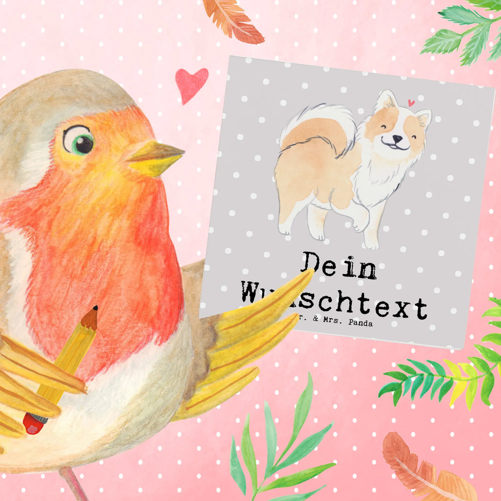 Personalized Deluxe Card Icelandic Sheepdog Lifesaver Grußkarte mit persönlichen Nachrichten, Grußkarte als Geldgeschenk, Personalisierte Geburtstagskarte, Grußkarten personalisiert, Personalisierte Karte, Personalisiertere Klappkarte, Personalisierte Hochzeitskarte, Grußkarte selber drucken, Personalisierte Glückwunschkarte, Grußkarte selbst gestalten, Grußkarte mit Namen, Personalisierte Einladungskarte, Personalisierte Grußkarte, Hund, Hunderasse, Rassehund, Hundebesitzer, Geschenk, Tierfreund, Schenken, Welpe, isländischer Schäferhund, Islandhund