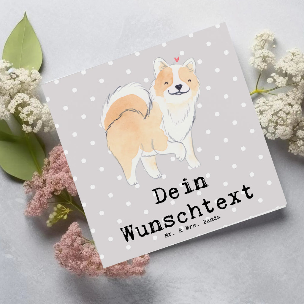 Personalized Deluxe Card Icelandic Sheepdog Lifesaver Grußkarte mit persönlichen Nachrichten, Grußkarte als Geldgeschenk, Personalisierte Geburtstagskarte, Grußkarten personalisiert, Personalisierte Karte, Personalisiertere Klappkarte, Personalisierte Hochzeitskarte, Grußkarte selber drucken, Personalisierte Glückwunschkarte, Grußkarte selbst gestalten, Grußkarte mit Namen, Personalisierte Einladungskarte, Personalisierte Grußkarte, Hund, Hunderasse, Rassehund, Hundebesitzer, Geschenk, Tierfreund, Schenken, Welpe, isländischer Schäferhund, Islandhund